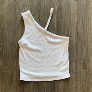 One shoulder cropped top